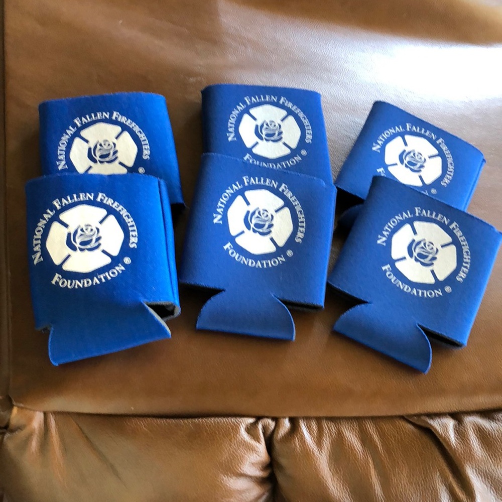 Koozies-(6) National Fallen Firefighters Foundation-NEW